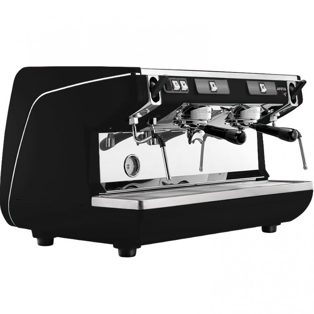 Кофемашина Nuova Simonelli Appia Life 2Gr S 220V black, white, red+economizer+high groups