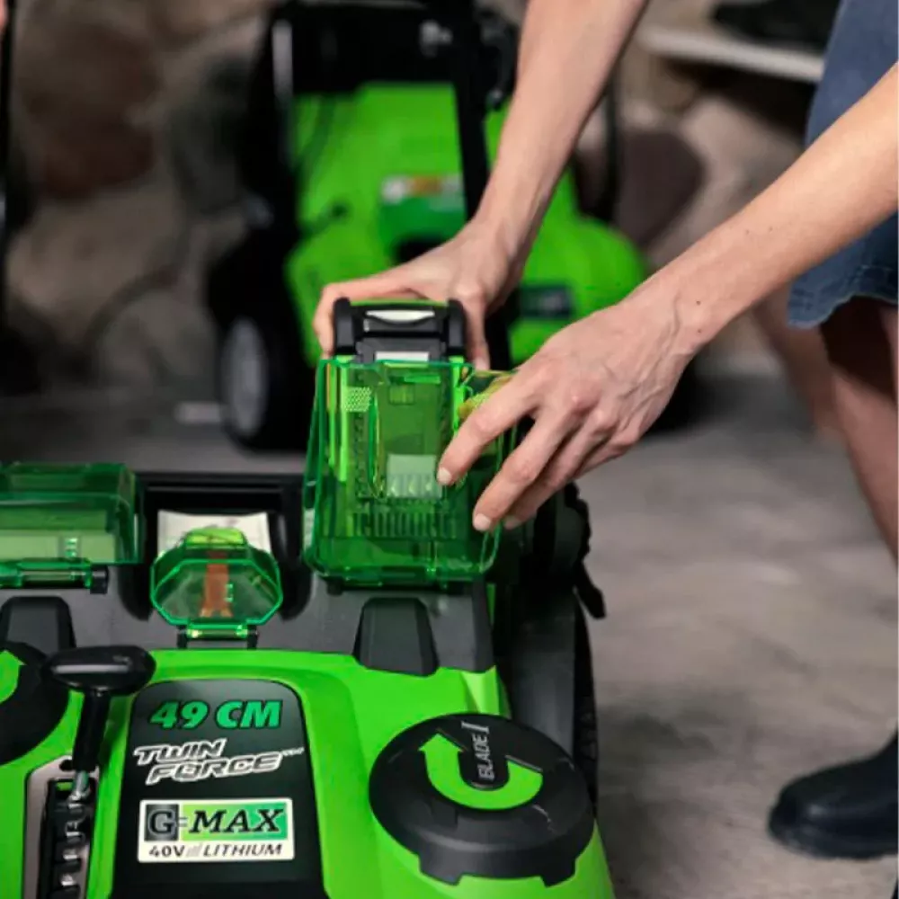 Greenworks G40LM49DBK4 аккумуляторная газонокосилка (1 x 4 Ач, ЗУ) 2500207VB