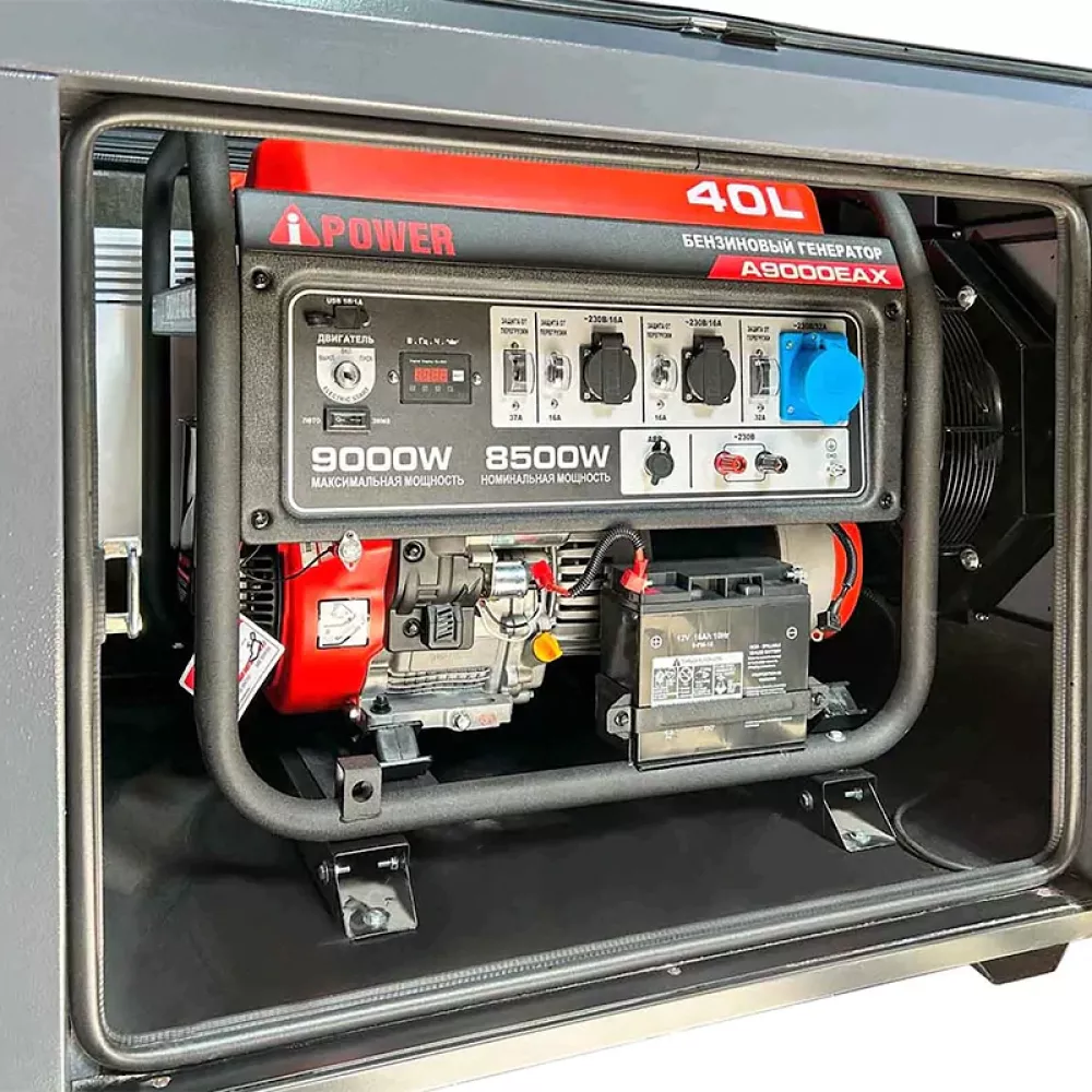 A-iPower A9000EAX бензиновый генератор в кожухе 1200 RAL 7024 УТ-11183965