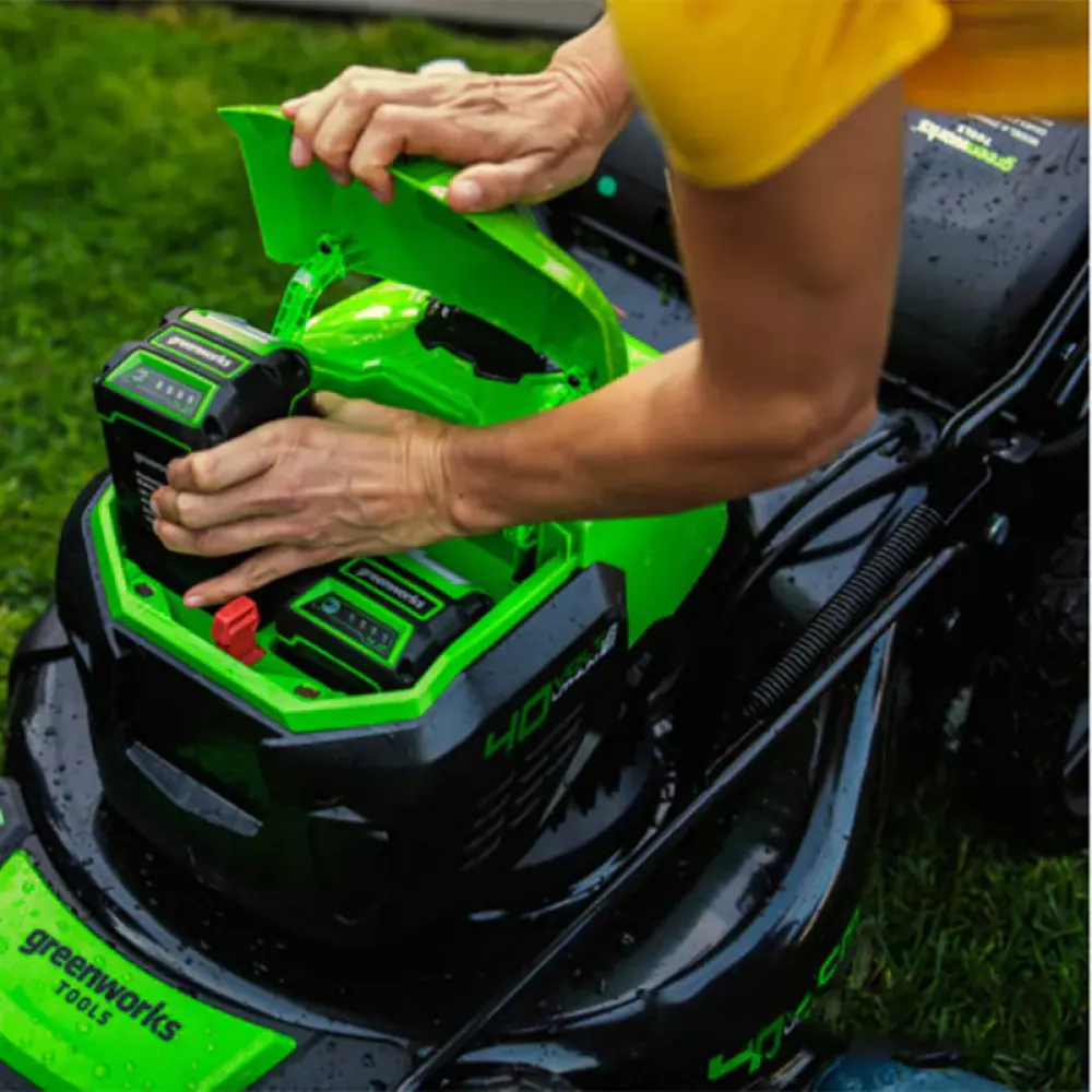 Greenworks GD40LM46SP аккумуляторная газонокосилка самоходная (1 x 6 Ач, ЗУ) 2506807UF