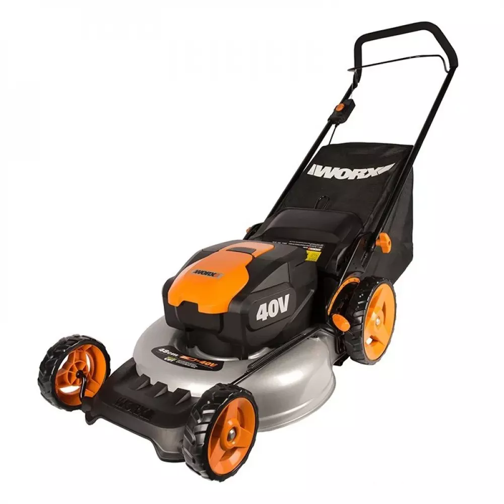 WORX WG751E аккумуляторная газонокосилка (2 x 4 Ач, ЗУ)