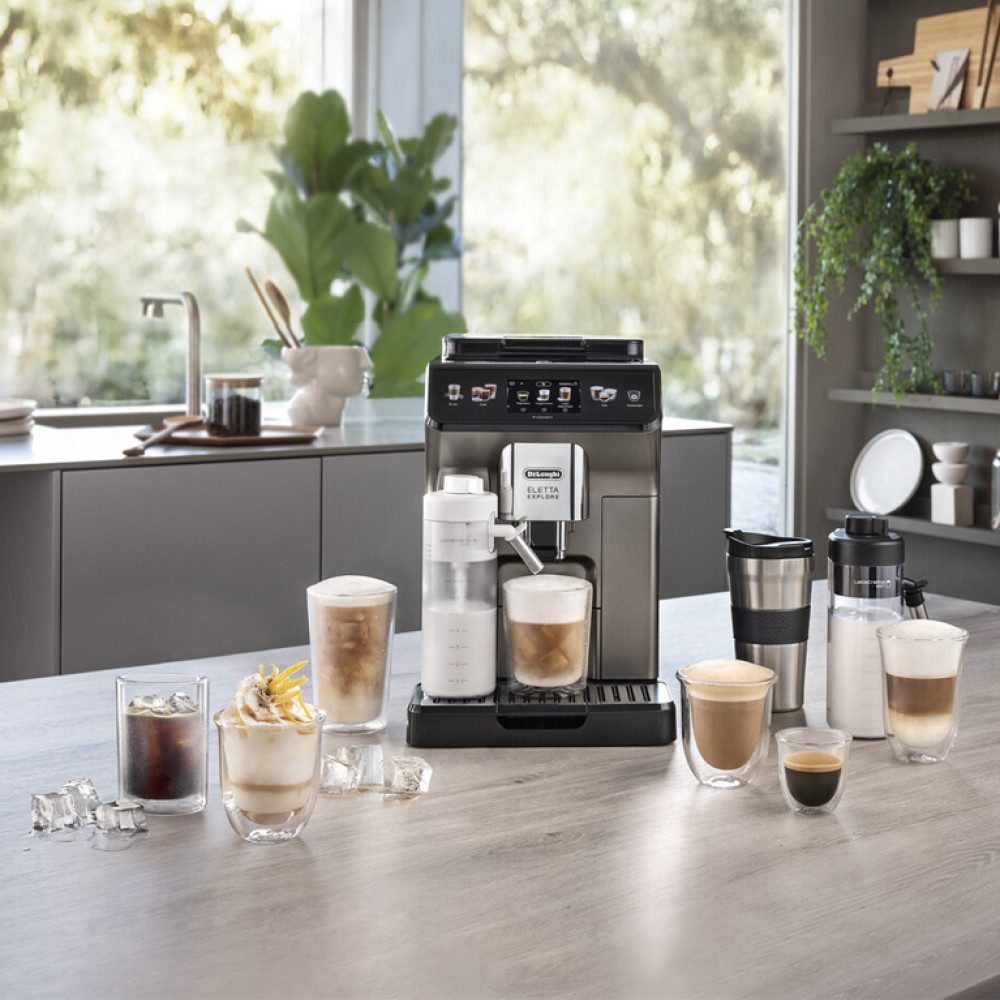 Кофемашина Delonghi ECAM450.65.S Eletta Explore серебристый