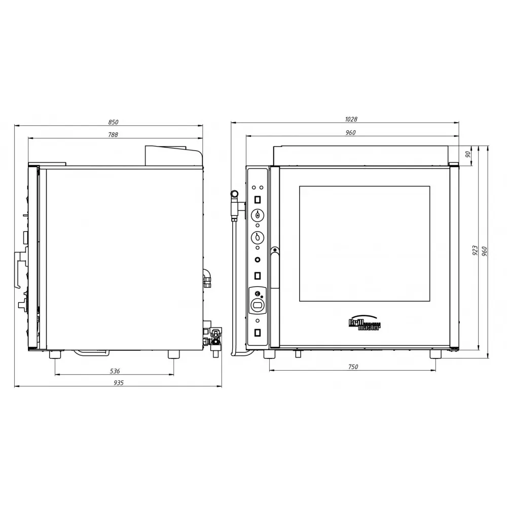 Пароконвектомат Grill Master ПКГ6/Г (13042)