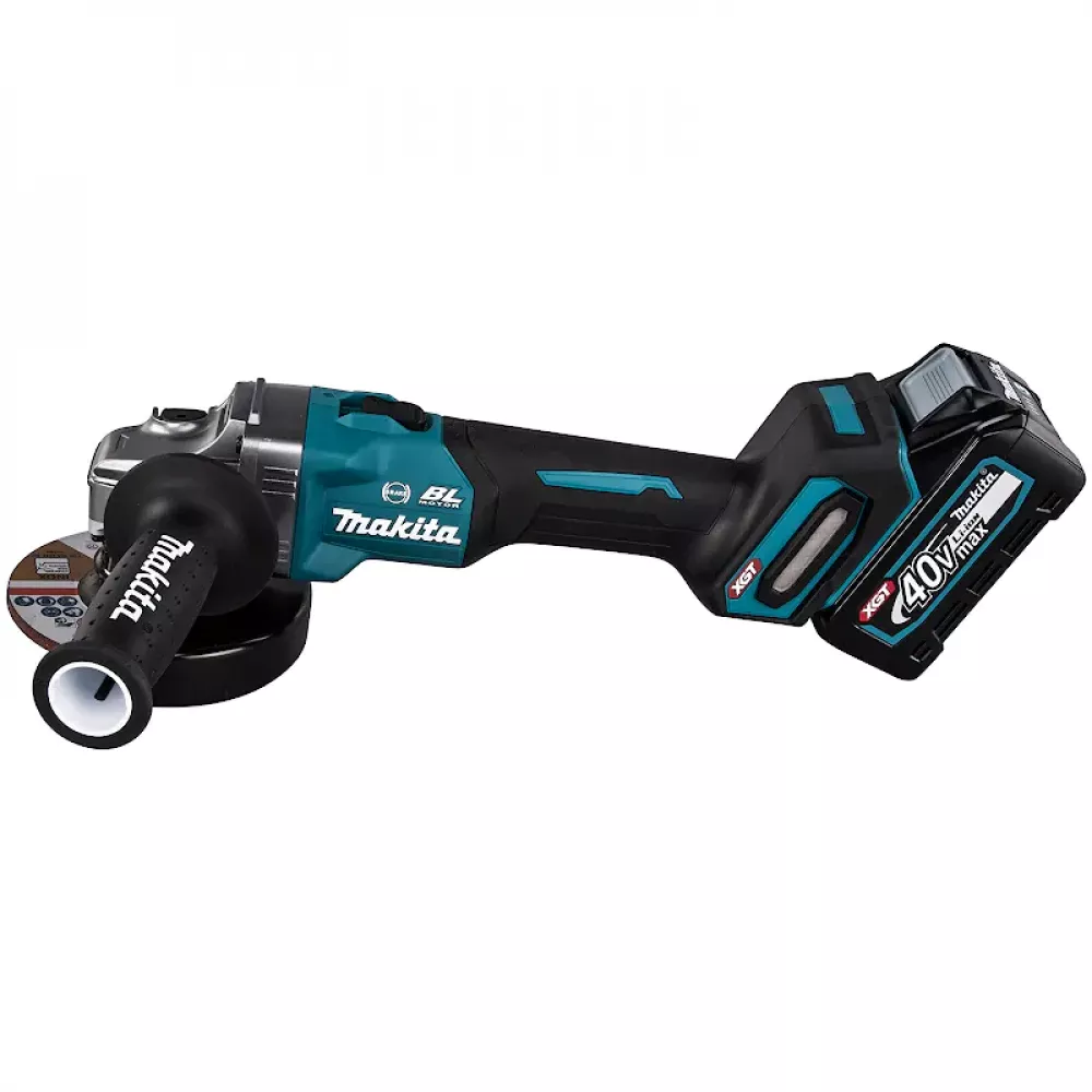 Makita GA005GM201 аккумуляторная угловая шлифмашина (2 x 4 Ач, ЗУ)