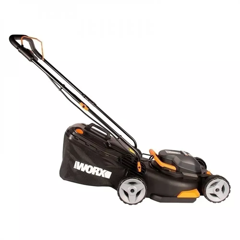 WORX WG743E аккумуляторная газонокосилка (2 x 4 Ач, ЗУ)