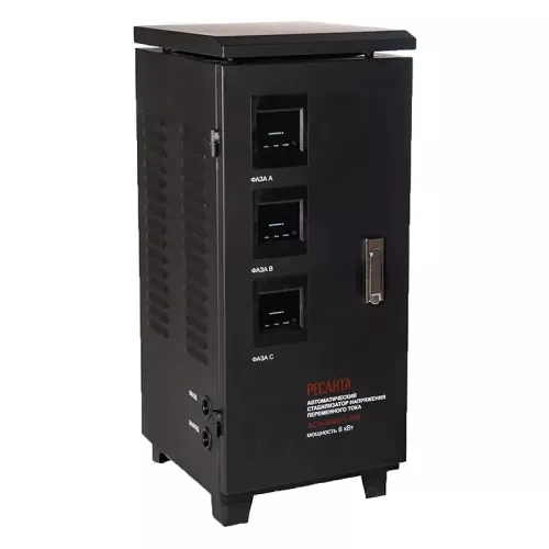 Ресанта АСН-6000/3-ЭМ трехфазный стабилизатор напряжения 63/4/3