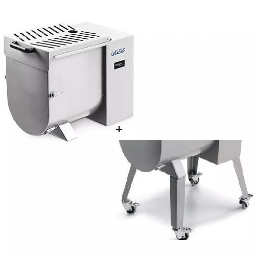 Фаршемешалка Apach AMK50 (380V) на высоких ножках с колесами