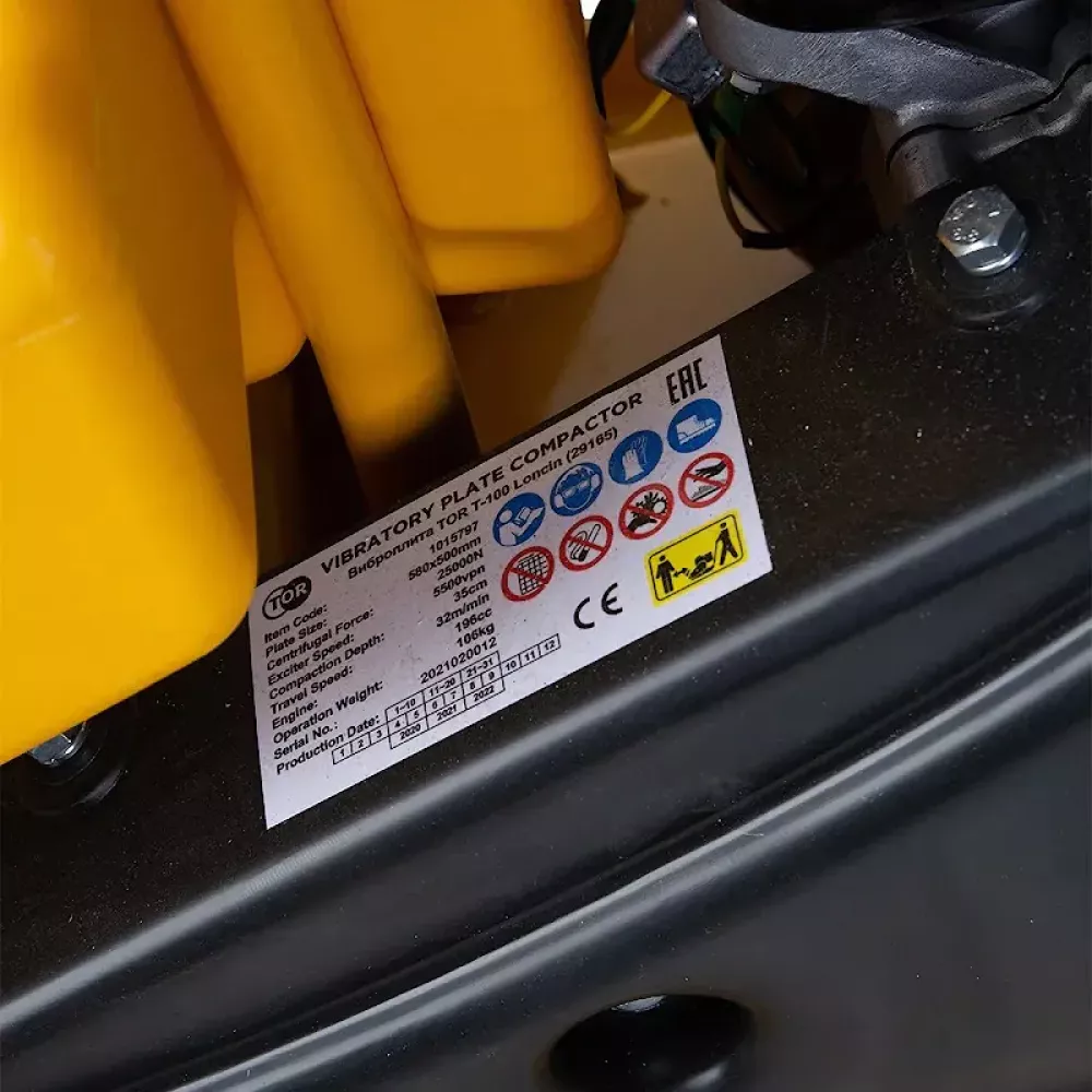 TOR T-100 Loncin (29165) виброплита бензиновая 1015797