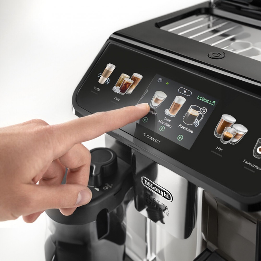 Кофемашина Delonghi ECAM450.65.S Eletta Explore серебристый