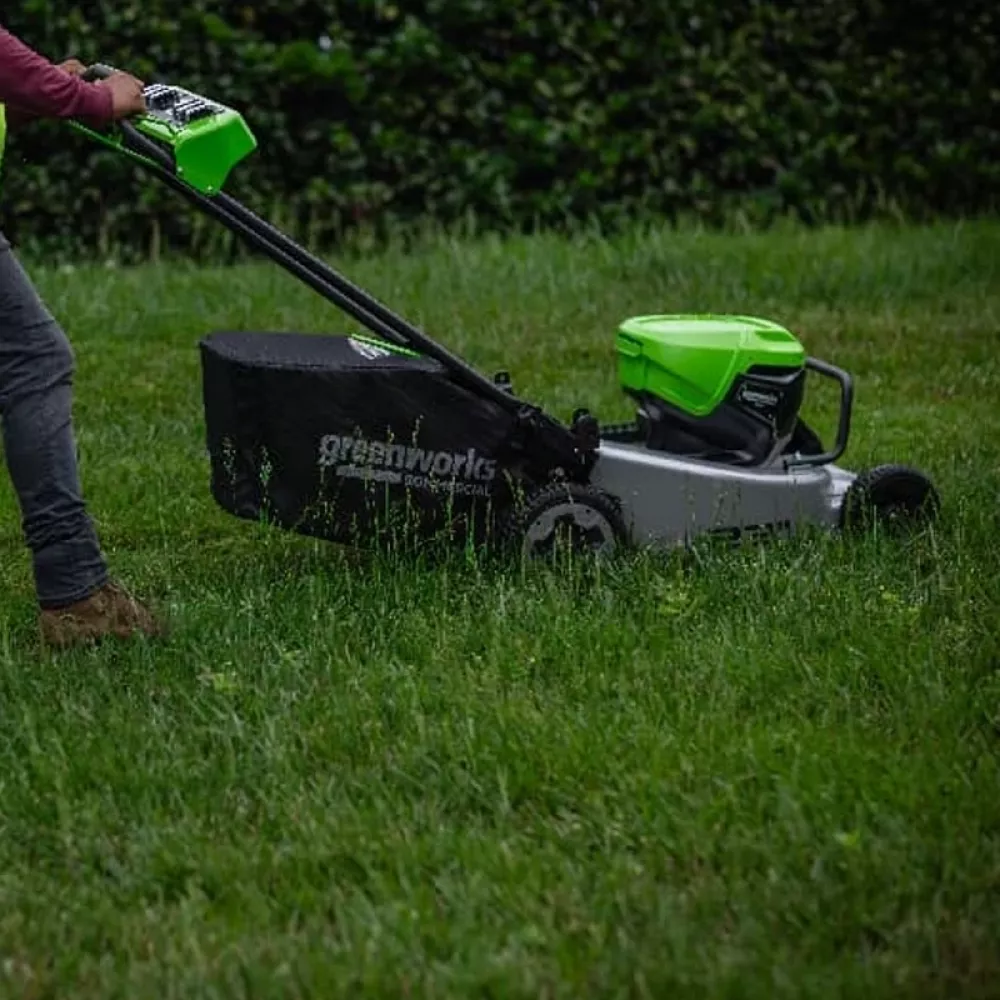 Greenworks LM221S газонокосилка аккумуляторная (без АКБ и ЗУ) 2519407