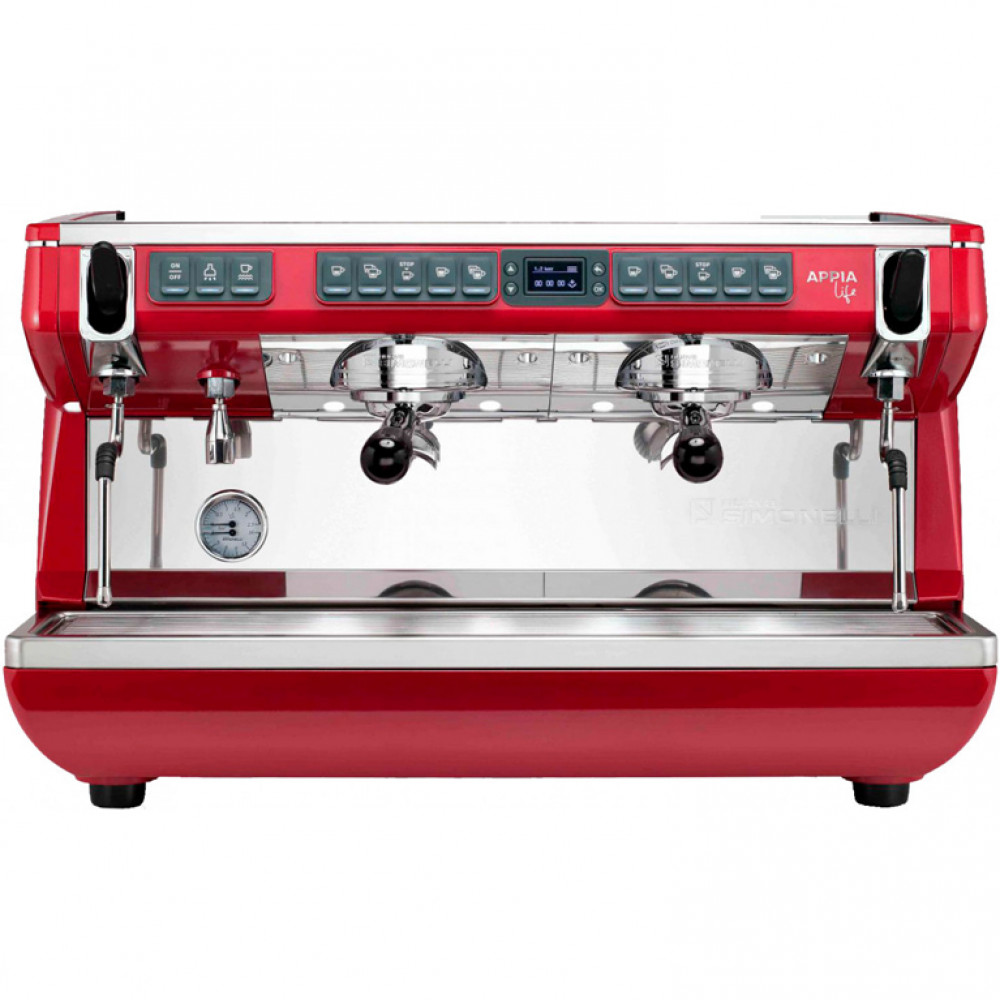 Кофемашина Nuova Simonelli Appia Life XT 2Gr V 220V black, white, redhigh groups, Easy Cream
