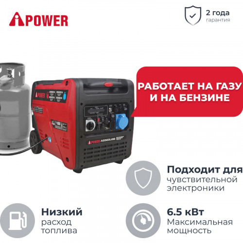 A-iPower A6000LIGS инверторный газобензиновый генератор 20310