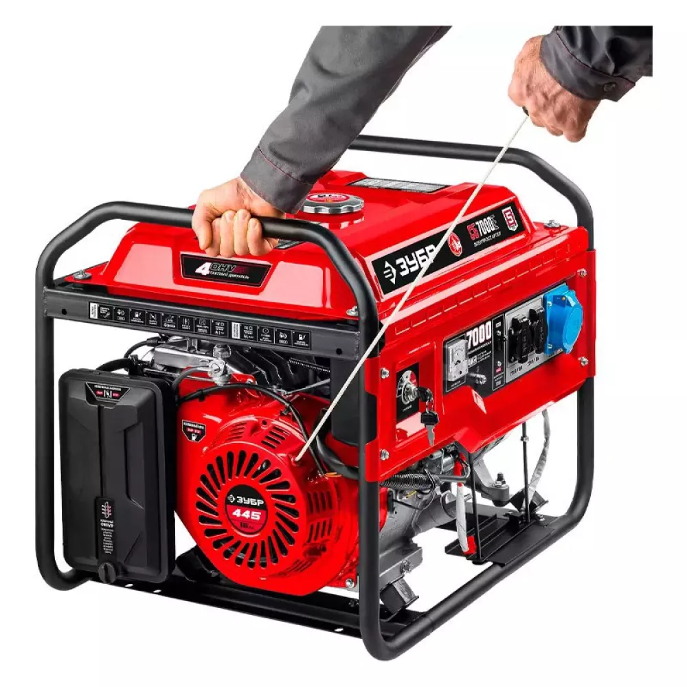 ЗУБР СБ-7000Е бензиновый генератор