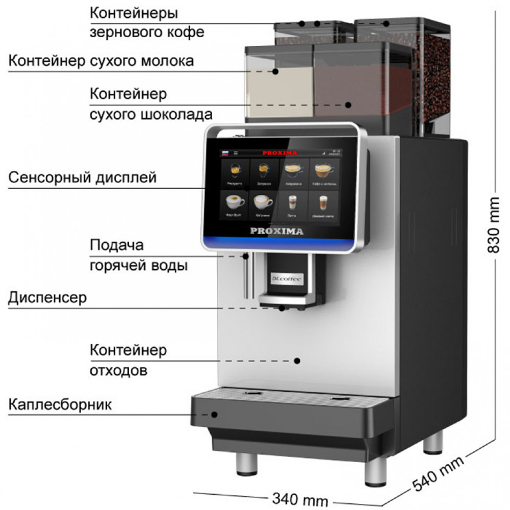 Кофемашина Dr.coffee Proxima F2 Plus