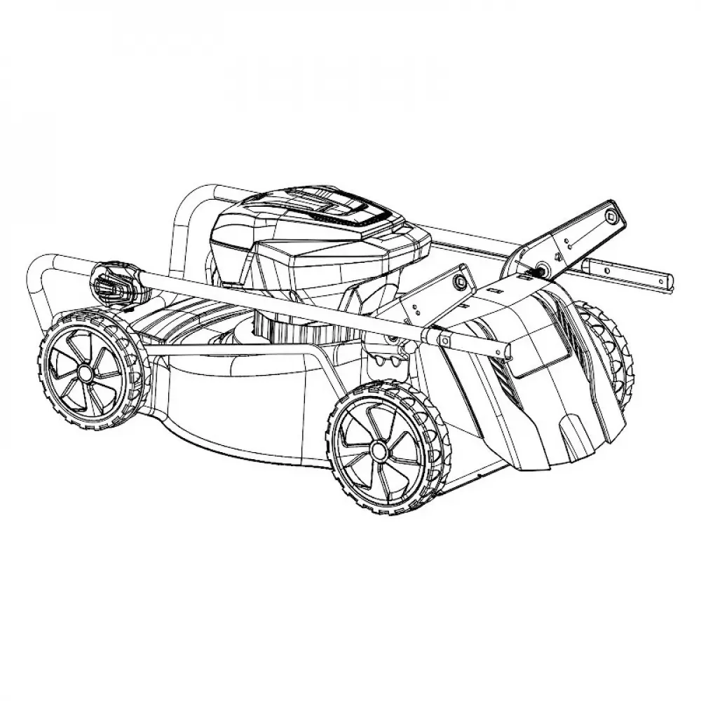 Oleo-Mac GI 48T 40V аккумуляторная газонокосилка самоходная (2 x 5 Ач, ЗУ) 5411-9001S2