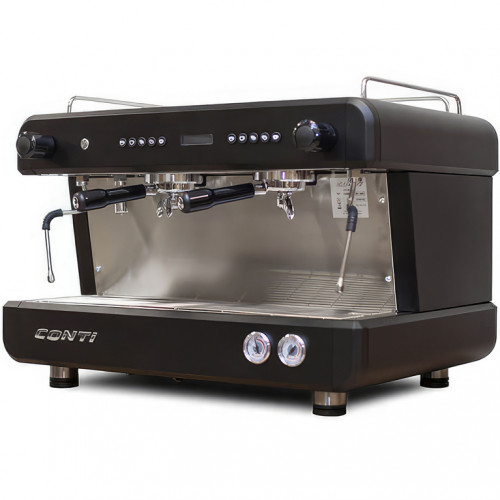 Кофемашина рожковая CONTI CC200 Standard TC 2 группы, черный