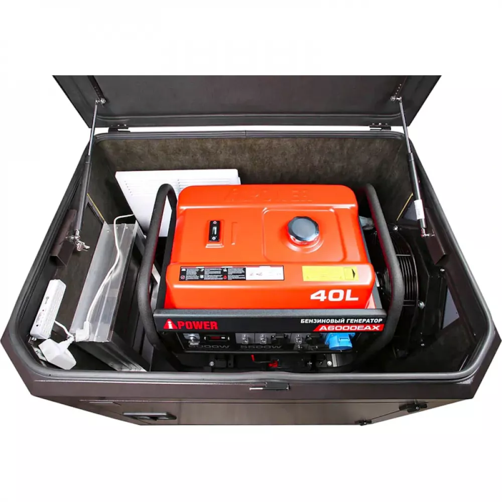 A-iPower A6000EAX бензиновый генератор в кожухе 1200 RAL 8019 УТ-11182383