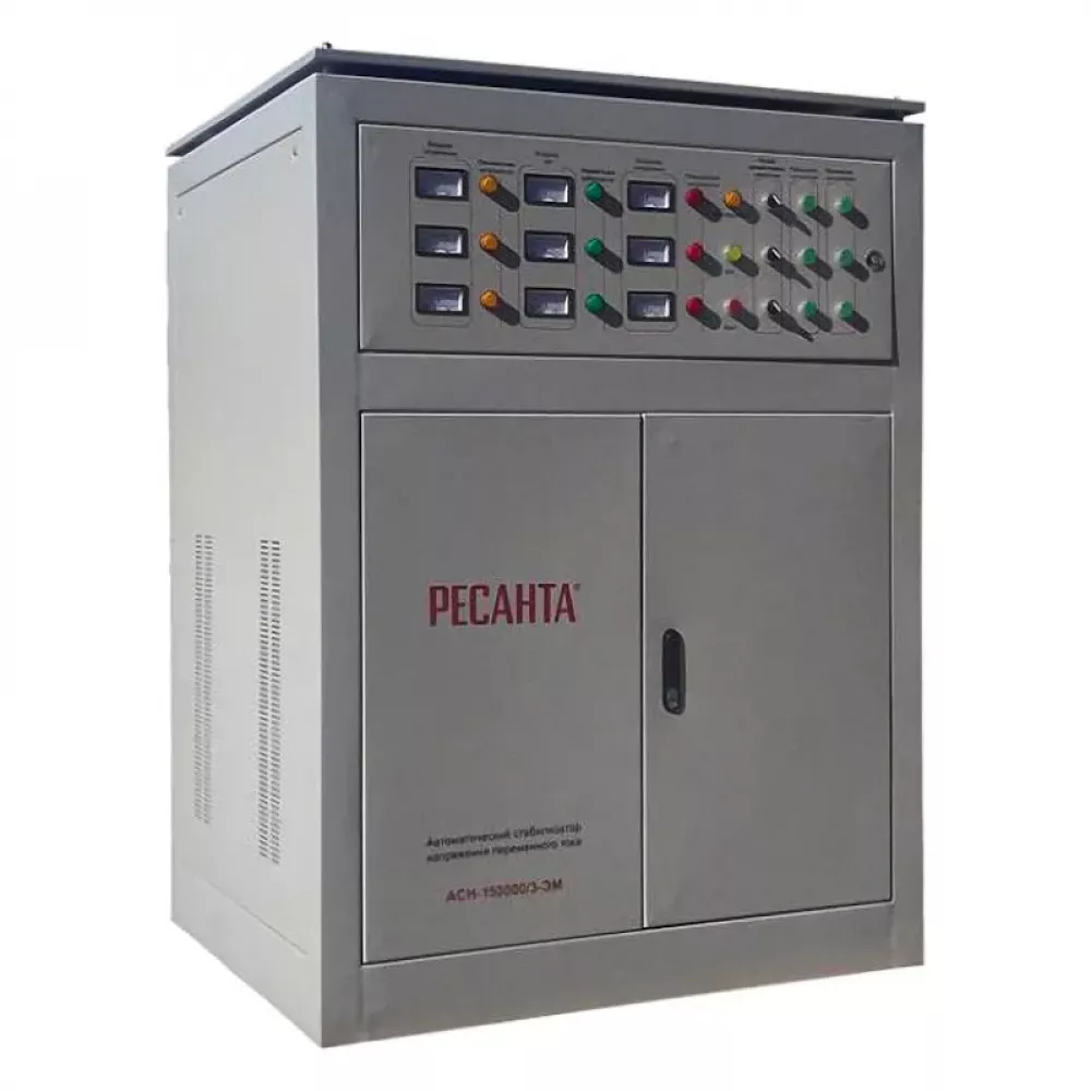 Ресанта АСН-150000/3-ЭМ трехфазный стабилизатор напряжения 63/4/12