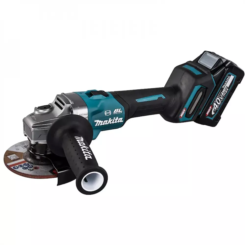 Makita GA005GM201 аккумуляторная угловая шлифмашина (2 x 4 Ач, ЗУ)