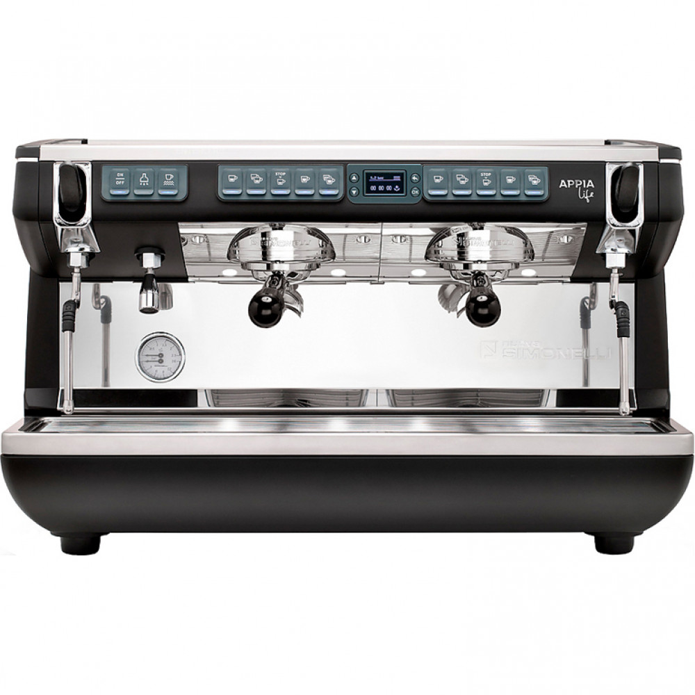 Кофемашина Nuova Simonelli Appia Life XT 2Gr V 220V black, white, redhigh groups, Easy Cream