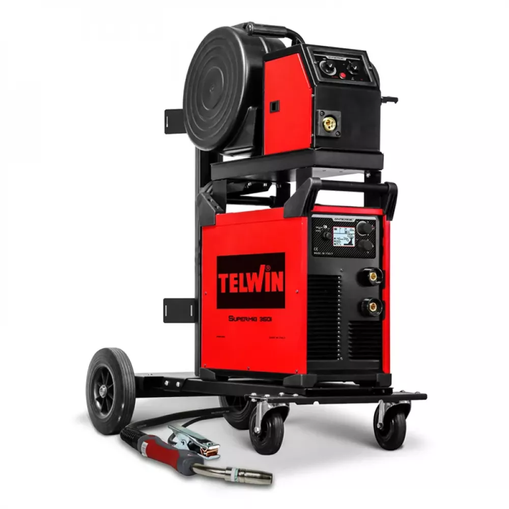 Telwin SUPERMIG 350i PACK многофункциональный mig-mag-mma-tig инверторный сварочный аппарат с тележкой 816903