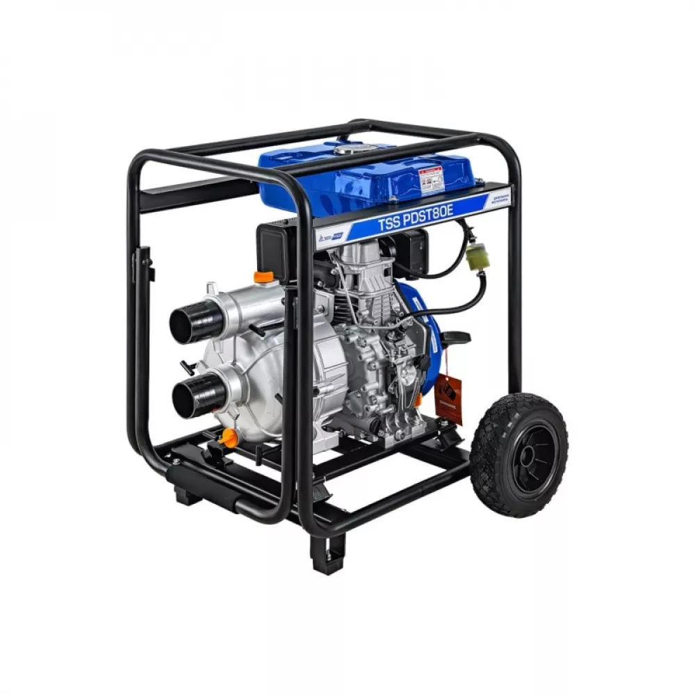 ТСС PDST80E мотопомпа дизельная (электростартер, АКБ) 130151