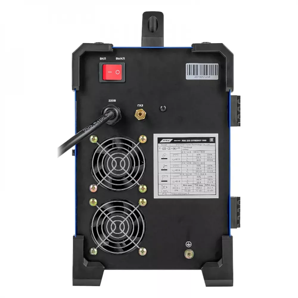 ПТК МАСТЕР MIG 230 SYNERGY D88 инверторный сварочный полуавтомат 005.100.272