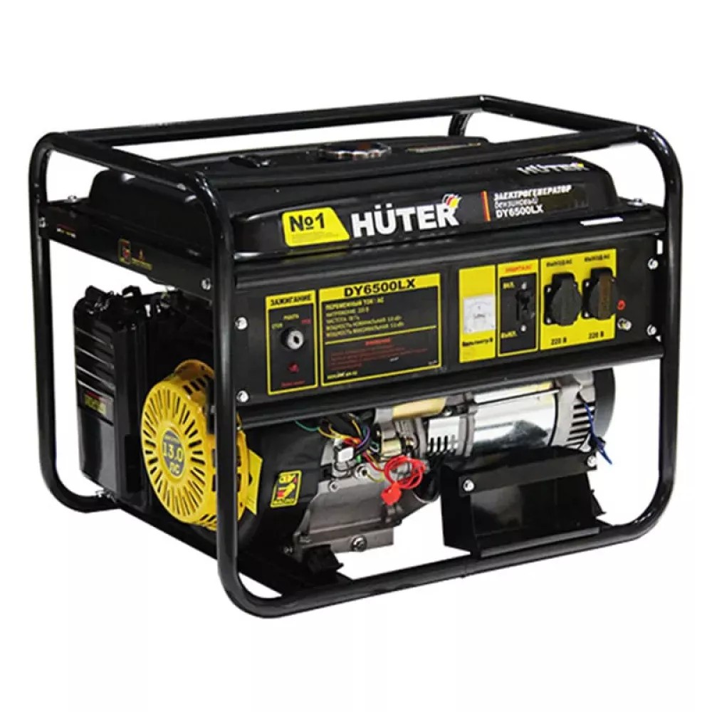 HUTER DY6500LX бензиновый генератор 64/1/7