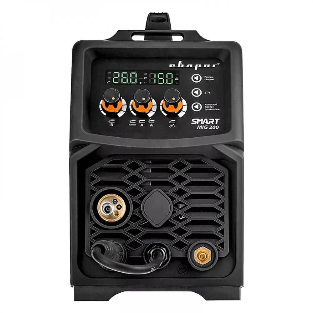 Сварог REAL SMART MIG 200 BLACK N2A5 сварочный инвертор с маской и крагами 00000098557