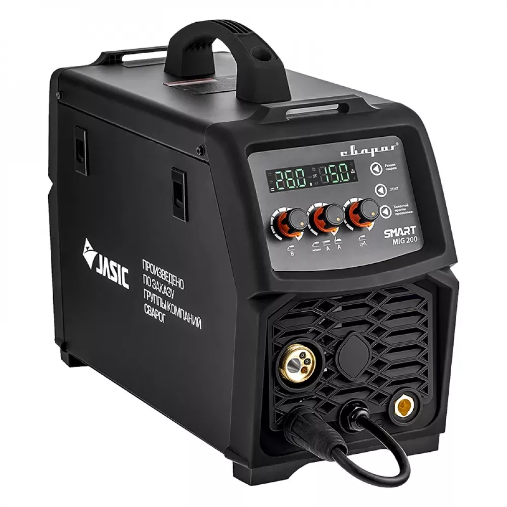 Сварог REAL SMART MIG 200 BLACK N2A5 сварочный инвертор с маской и крагами 00000098557