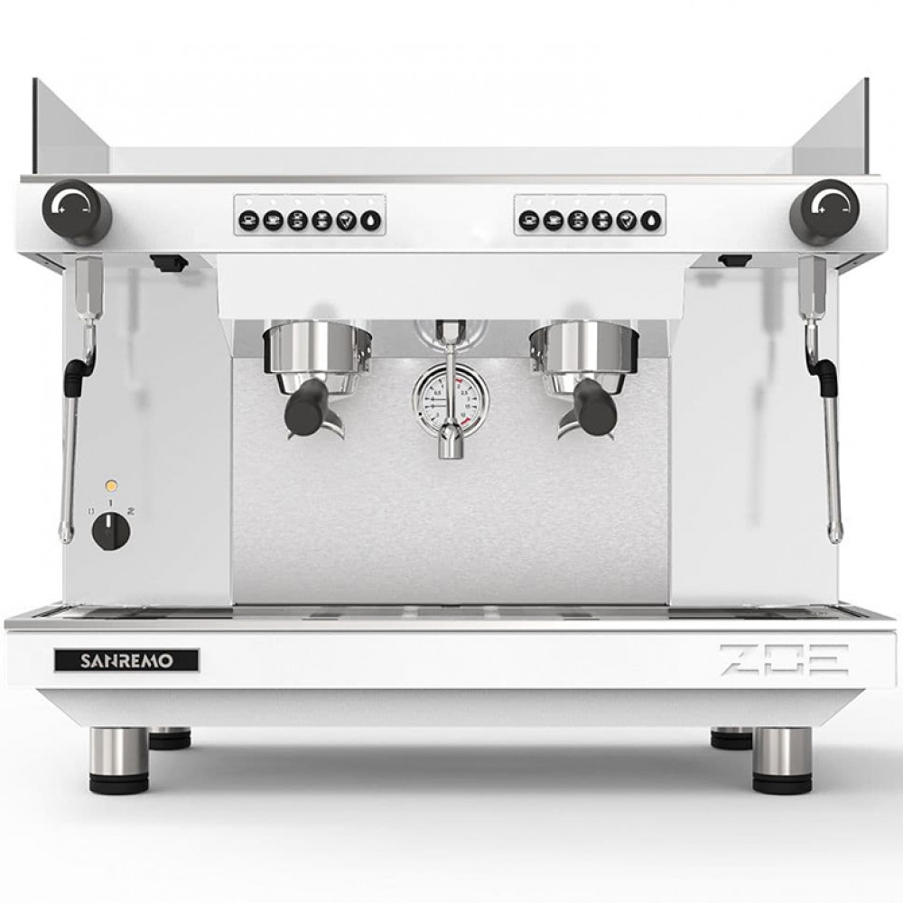 Кофемашина рожковая автоматическая Sanremo Zoe Tall SED 2GR белая