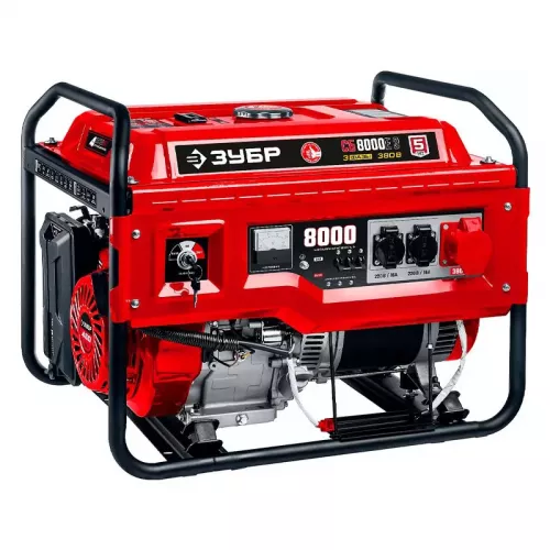 ЗУБР СБ-8000Е-3 бензиновый генератор