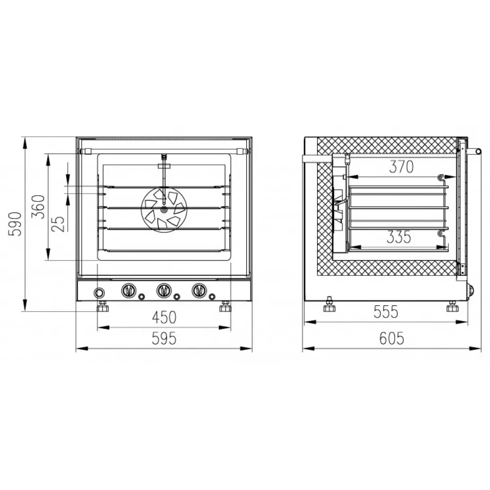 Печь конвекционная электрическая Enteco ДН-43