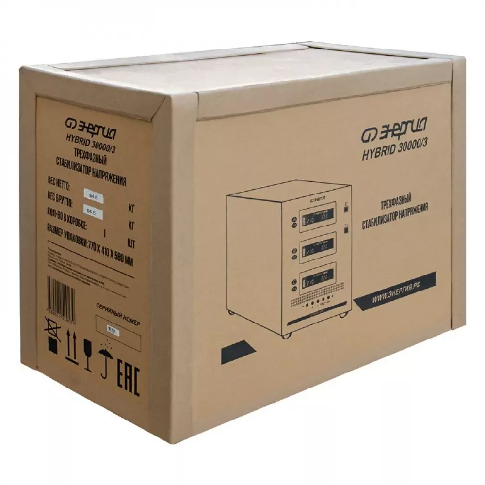 ЭНЕРГИЯ Hybrid II 30000/3 трехфазный стабилизатор напряжения Е0101-0167