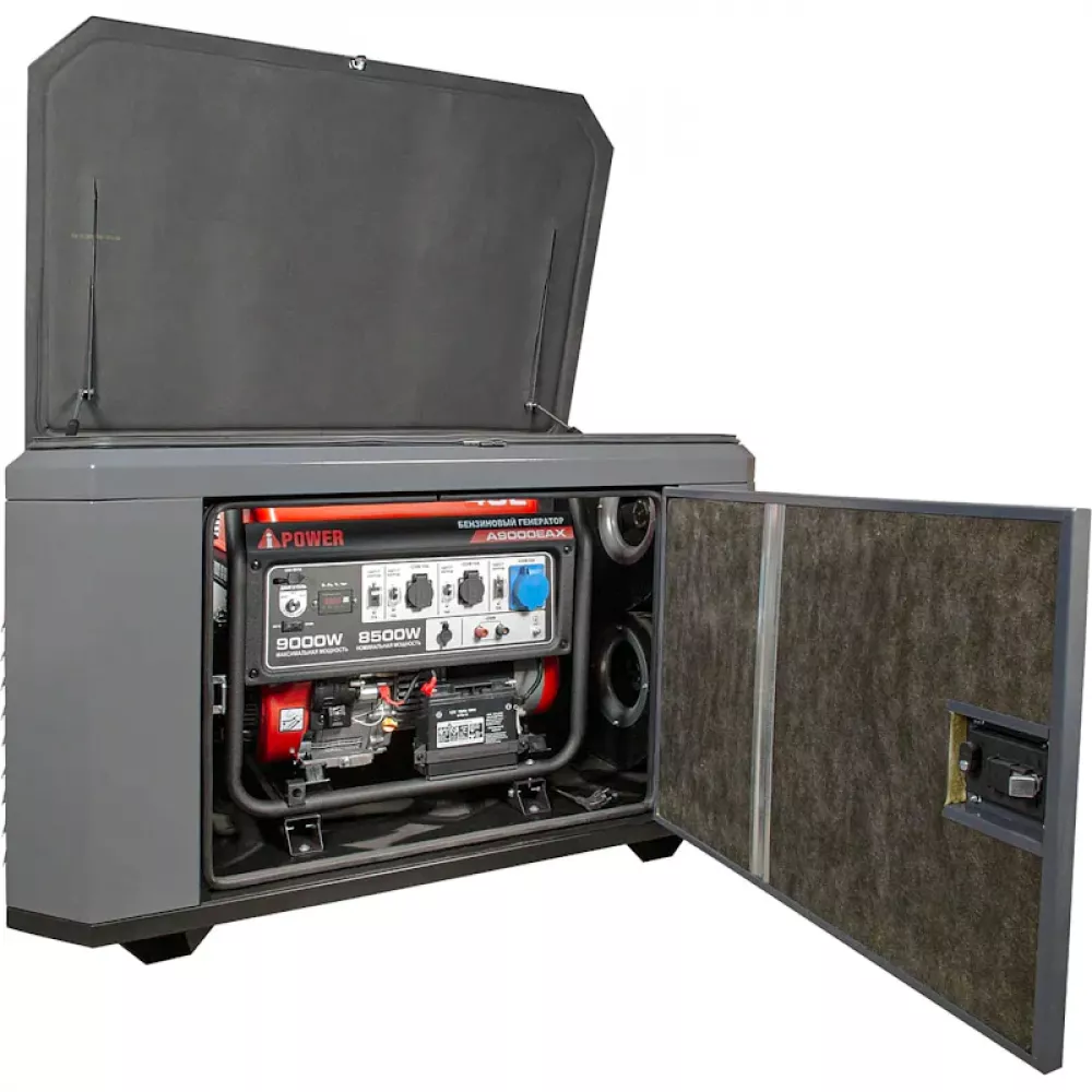 A-iPower A9000EAX бензиновый генератор в кожухе 1400SS RAL 7024 УТ-11182381