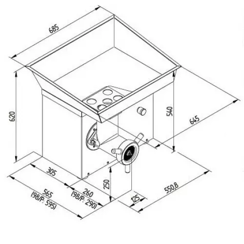Мясорубка Koneteollisuus (KT) LM-32/P Enterprise