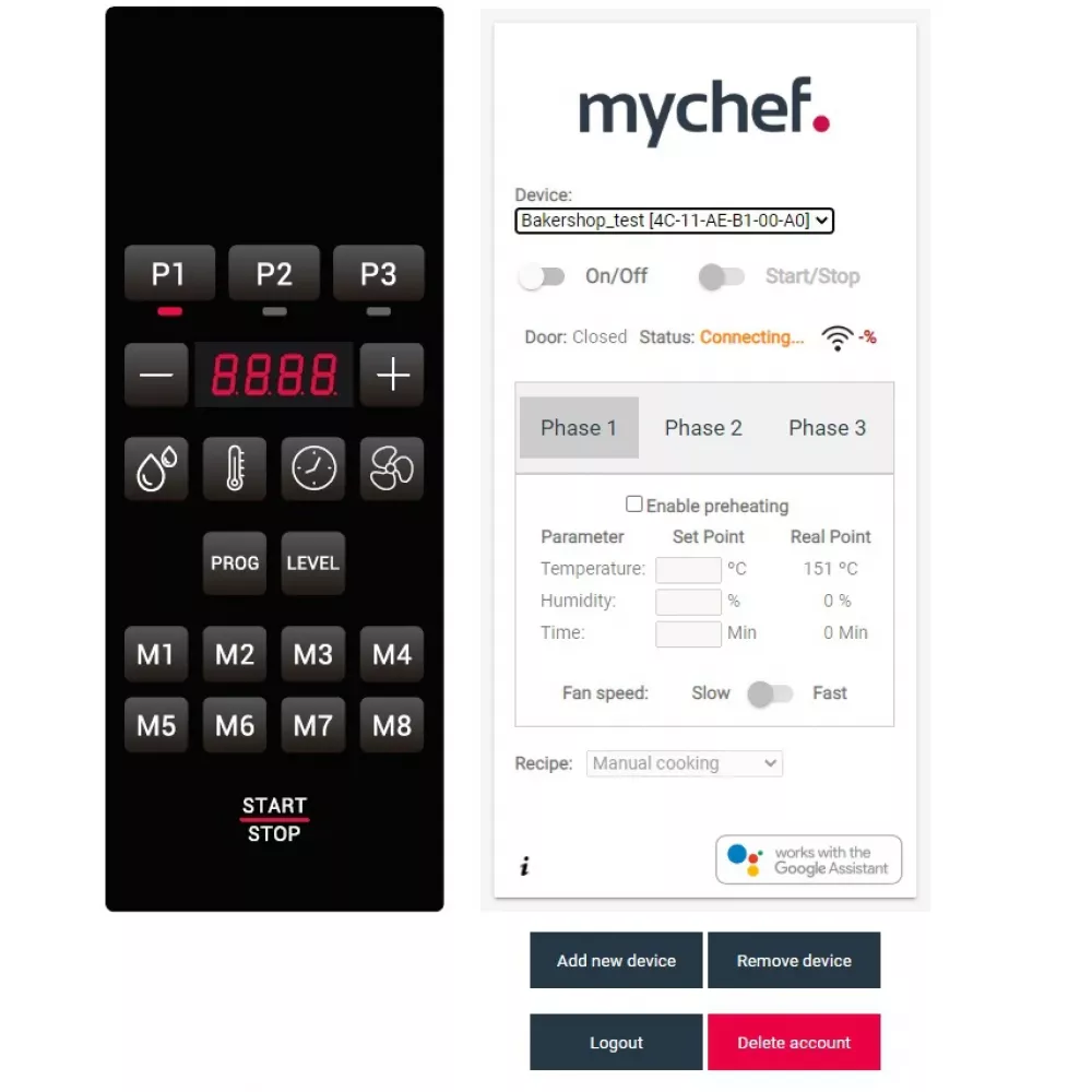 Конвектомат электрический Distform MyChef Bakershop Air-S 10 trays 60x40, right (BSS1100D)