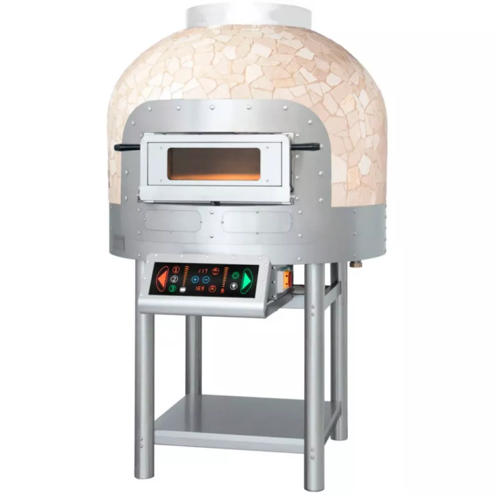 Печь для пиццы Morello Forni FRV100CM Cupola Mosaic Travertino Paglierino Белая Фуга