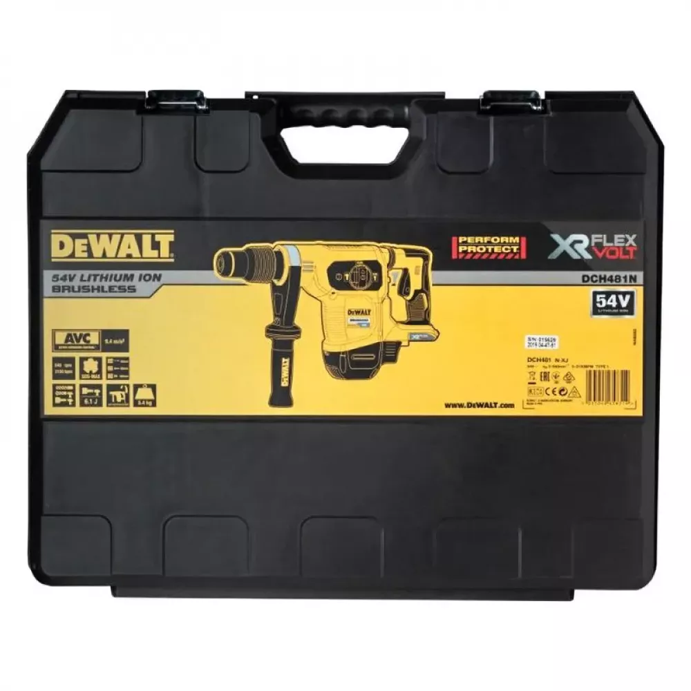 DeWalt DCH481N аккумуляторный бесщеточный перфоратор (без АКБ и ЗУ)