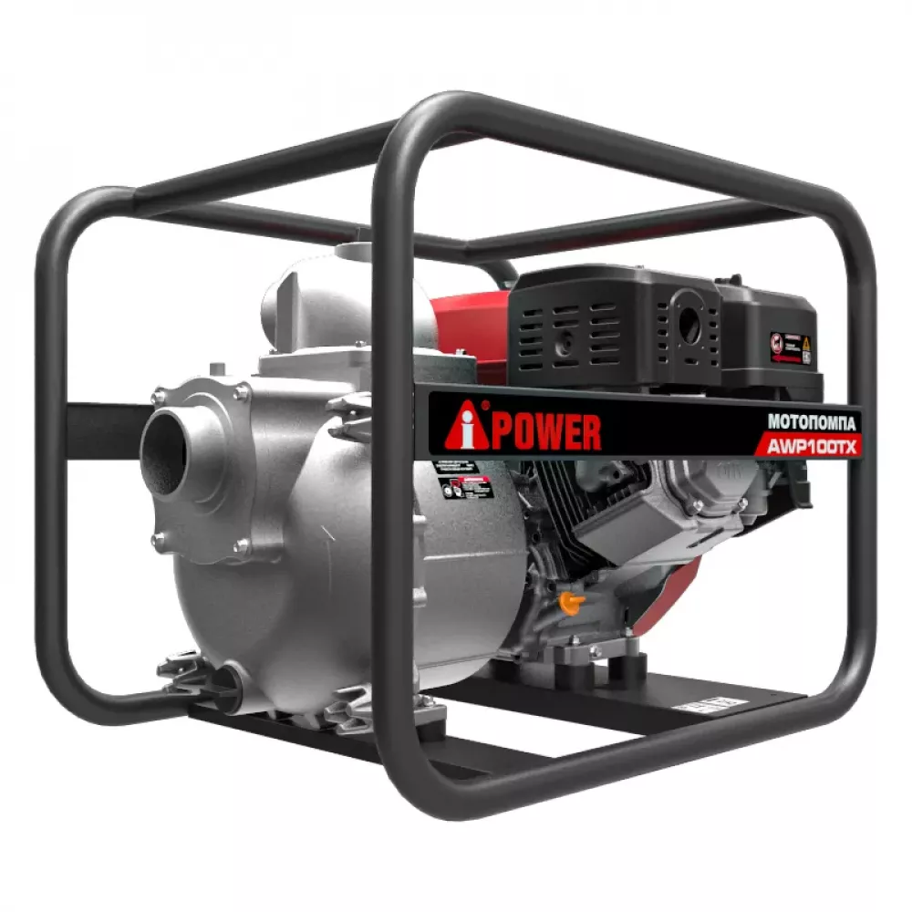 A-iPower AWP100TX для сильно загрязненной воды мотопомпа бензиновая 30341