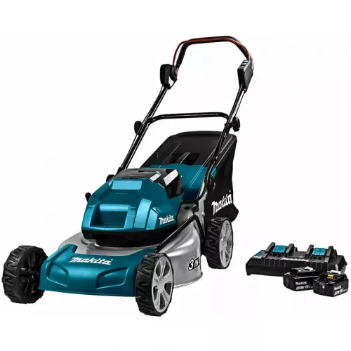 Makita DLM460PT2 газонокосилка аккумуляторная (2 х 5.0 Ач, ЗУ)