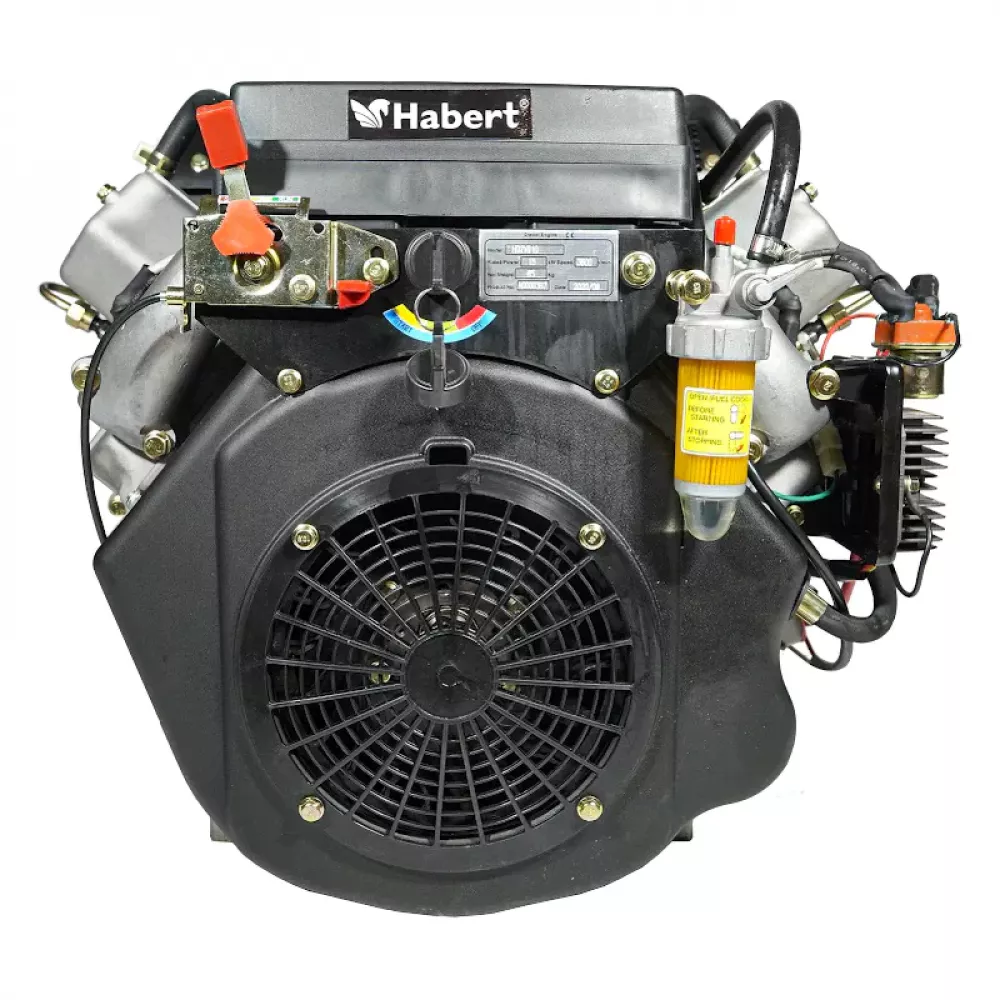 Habert HD2V910 двигатель дизельный D25.4 мм, 20А, 00-00062456