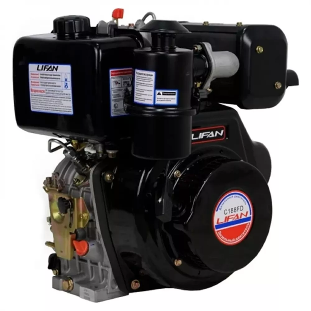 Lifan Diesel 188FD D25, 6A дизельный двигатель 00-00000231