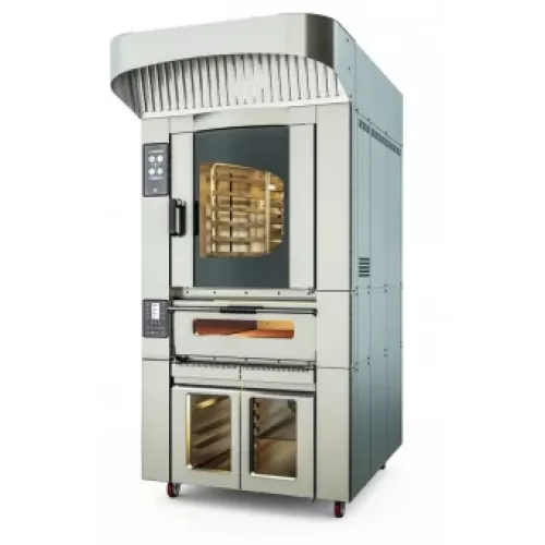 Комбинированный модуль из ротационной печи , статической печи, расстоечного шкафа Kocateq FR Combi LCD