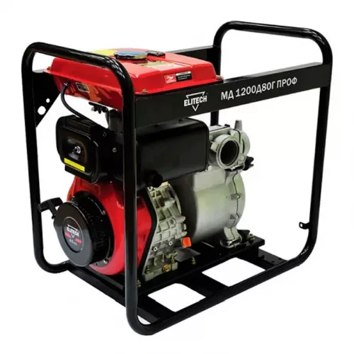 Мотопомпа Elitech МД 1200 Д 80 Г ПРОФ