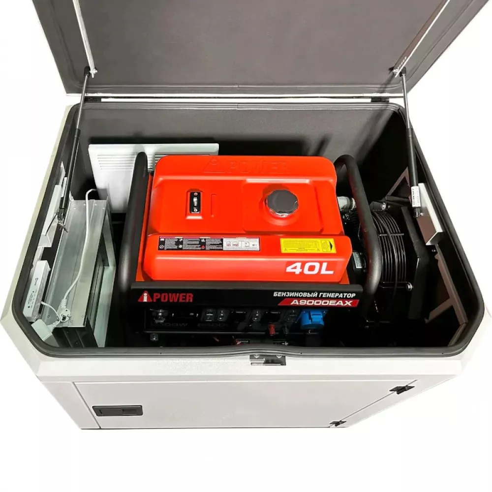 A-iPower A9000EAX бензиновый генератор в кожухе 1200 RAL 7035 УТ-11184206
