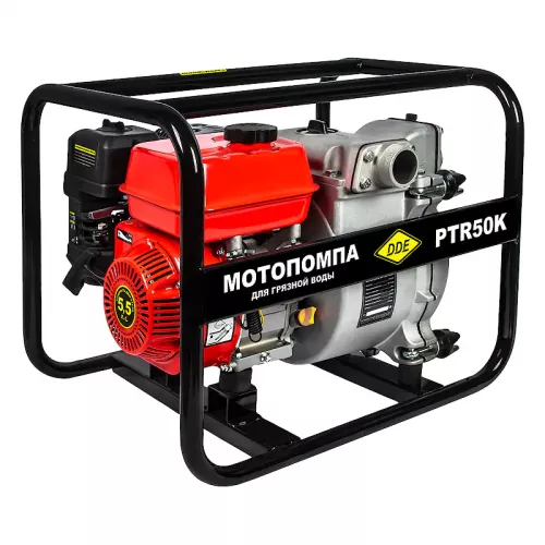 DDE мотопомпа бензиновая грязевая PTR50K