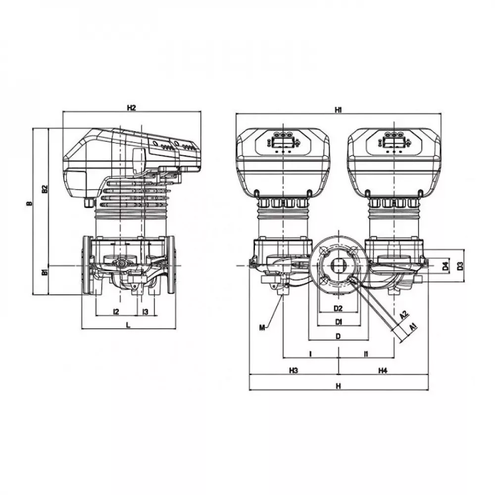 Насос циркуляционный промышленный DAB EVOPLUS D 120/360.80 M, 60151025