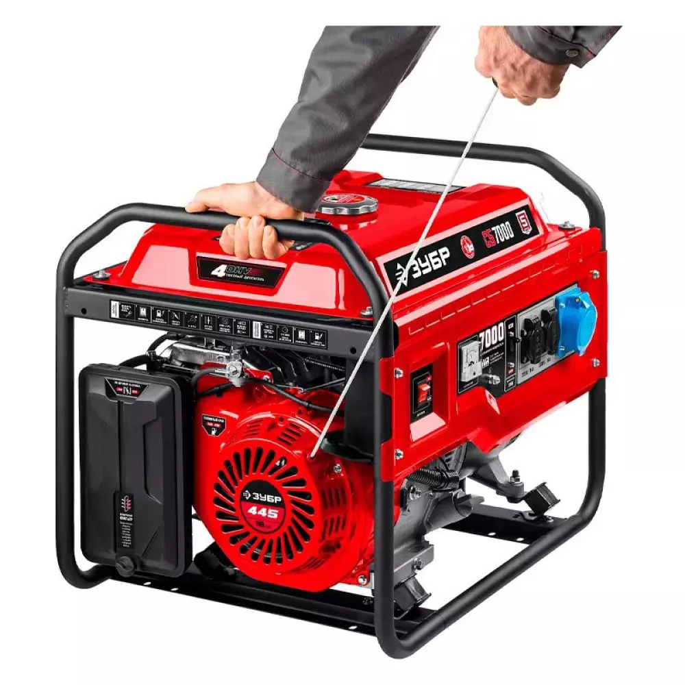 ЗУБР СБ-7000 бензиновый генератор