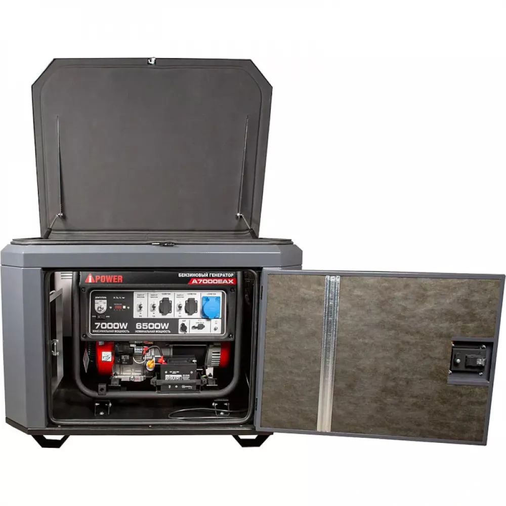 A-iPower A7000EAX бензиновый генератор в кожухе 1200 RAL 7024 УТ-11182385